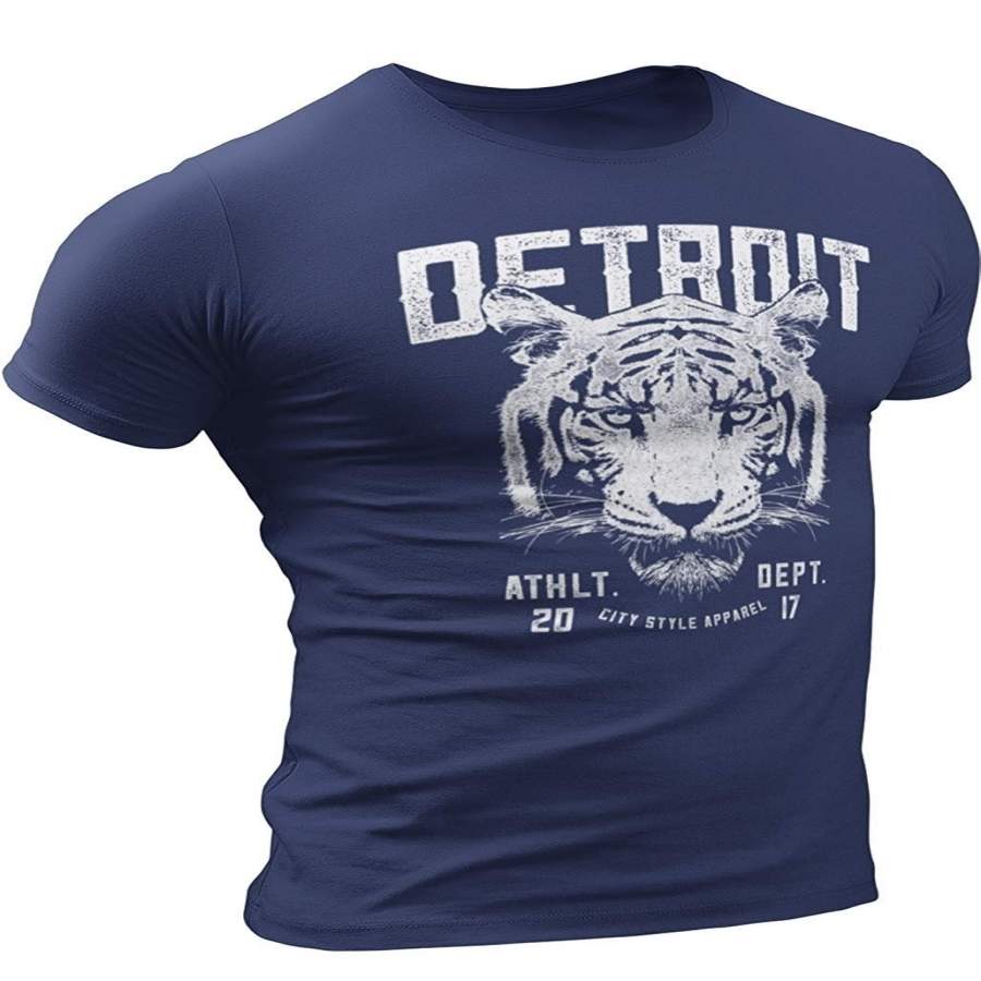 Detroit Tiger Men Summer T-Shirt