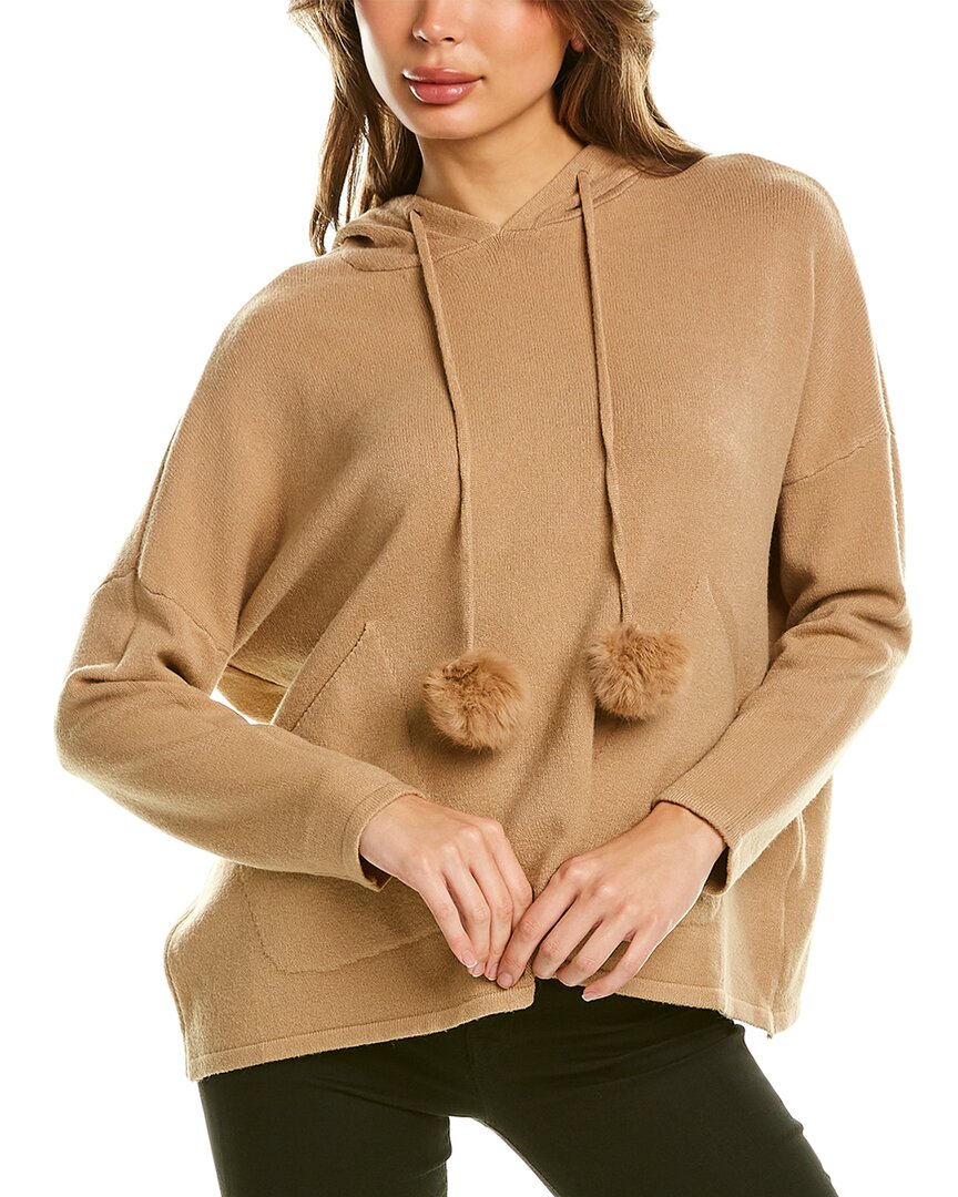 Anna Kay Pompons Wool And Cashmere-Blend Hoodie