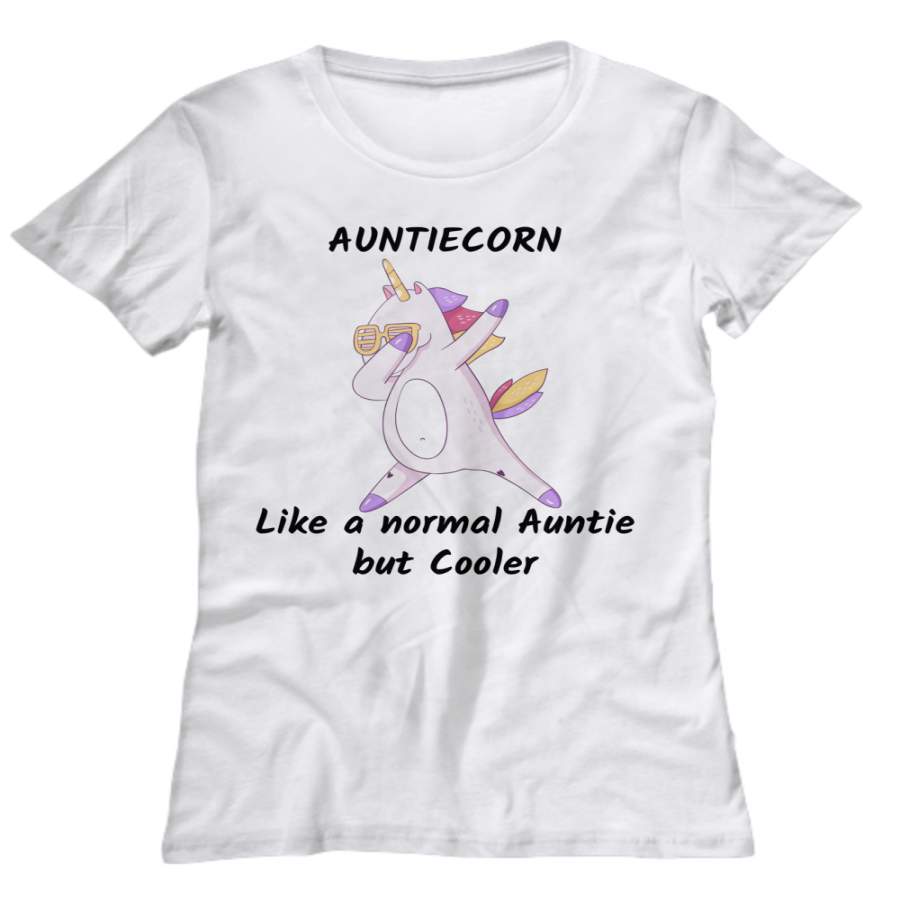 Women Hoodie Sweatshirt T-Shirt Auntiecorn Funny Unicorn shirt  Gift for her Unicorn Lover Gift