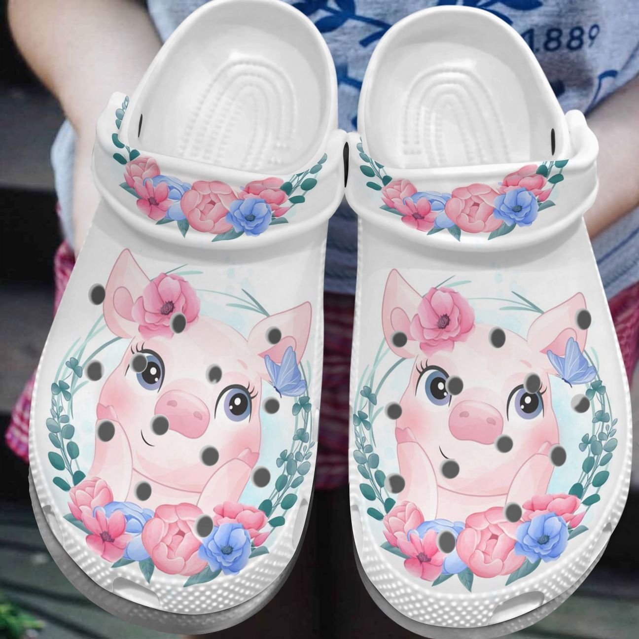 Pig Personalize Clog, Custom Name, Text, Fashion Style For Women, Men, Kid, Print 3D Baby Pig