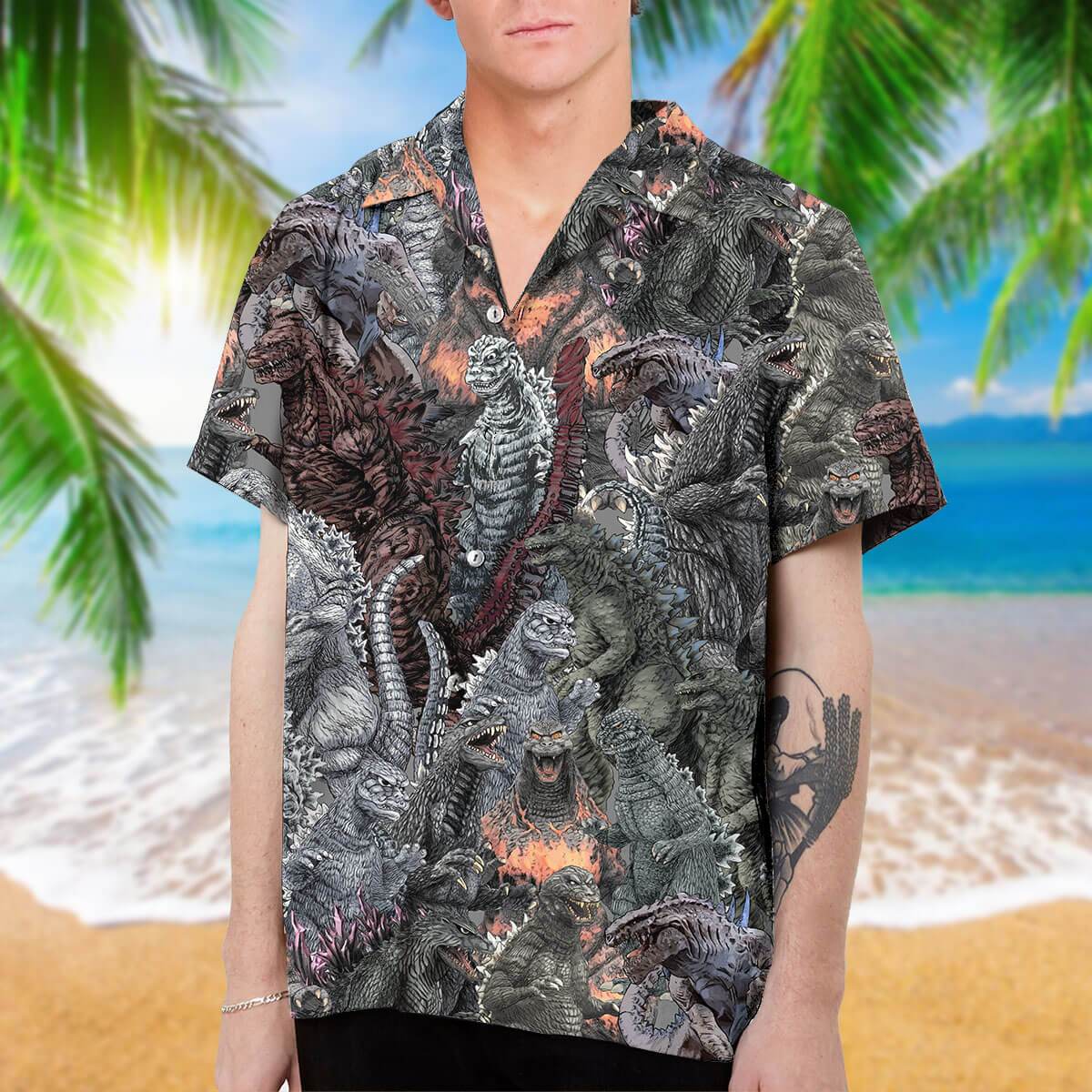 Godzilla New Collection Art Hawaii Shirt Ha89500