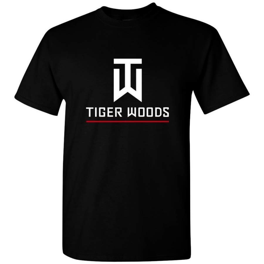 Tiger Woods T Shirt American Golf Golfer Legend New Logo Fan Gift Men T-Shirt