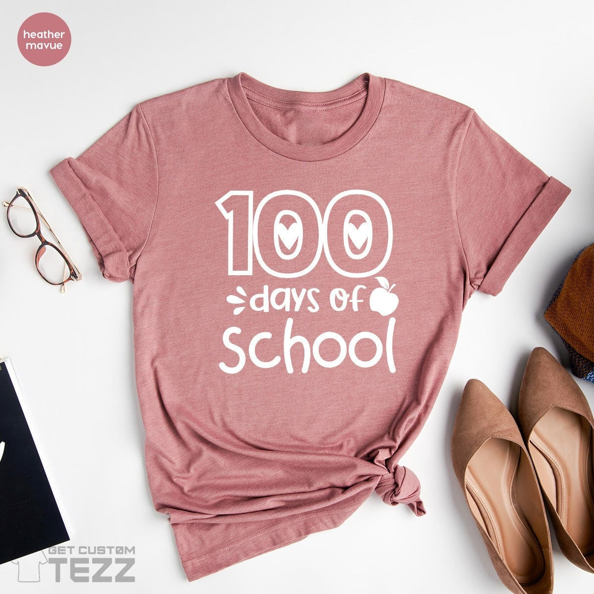 100 Days Of School Shirt, 100 Days Of School Teacher Shirt, Happy 100Th Day Of School Gift For Teacher, 100 Days Of School Teacher Shirt