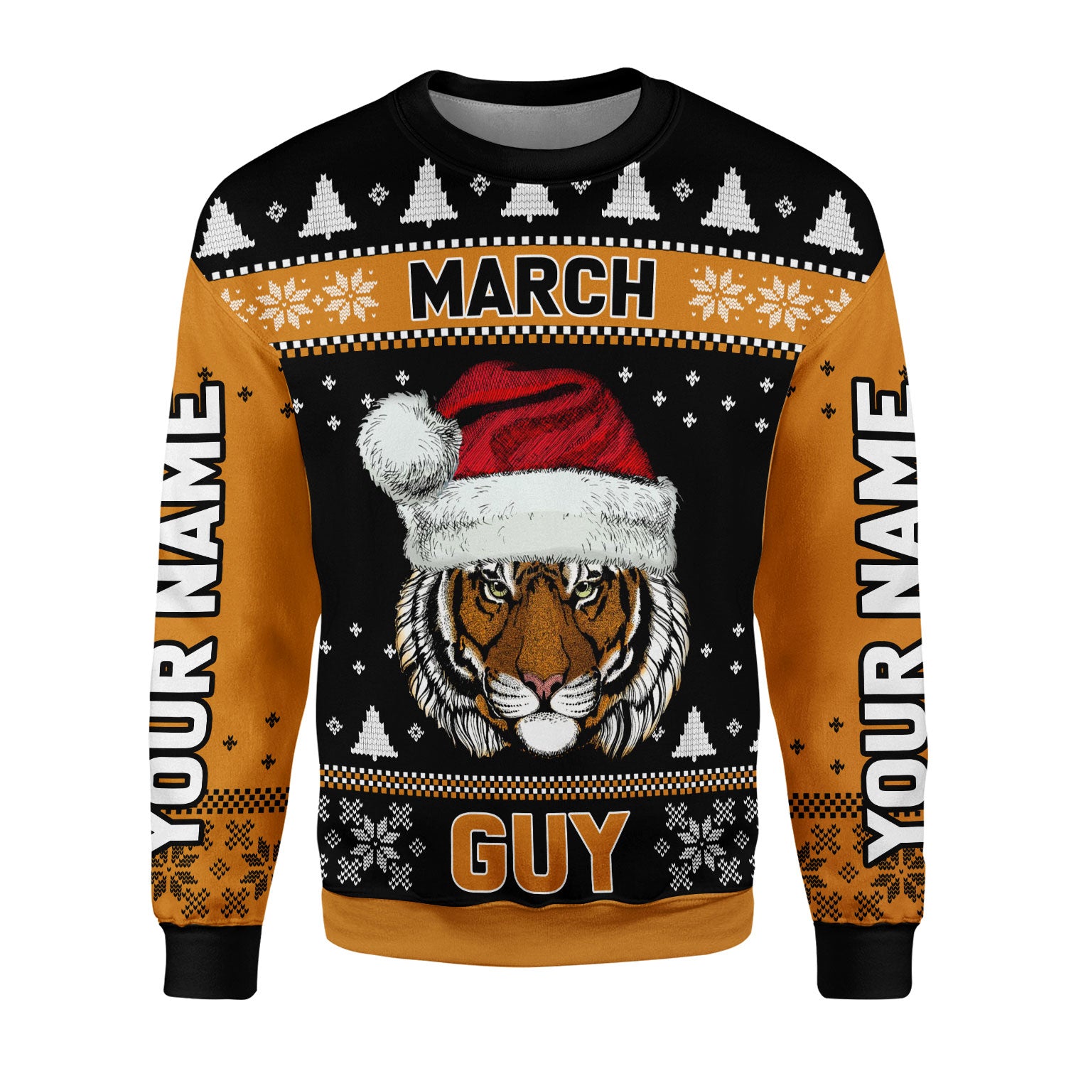 Customspig Personalized Ugly Sweater March Guy All Over Printed