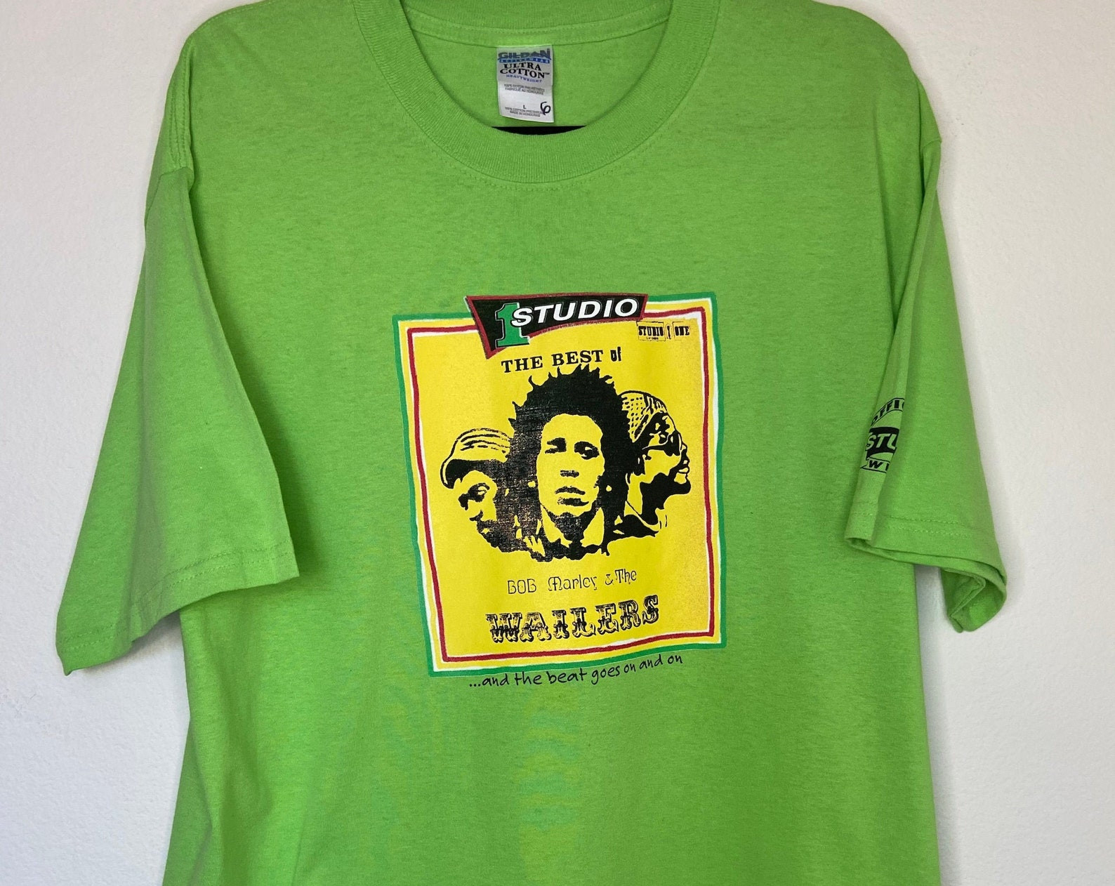 Vtg The Best Of Bob Marley The Wailers And The Beat Goes On 1 Studio Graphic T-Shirt