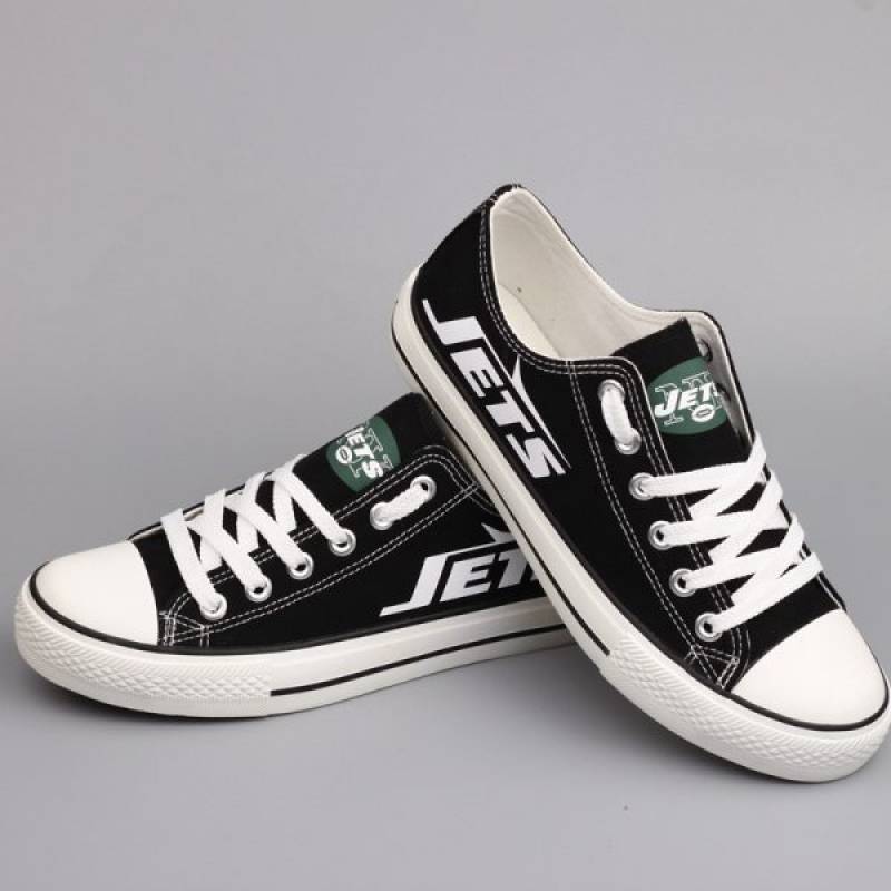 New York Jets Canvas Shoes, Jets Sneakers, Tennis Shoes T-D724H