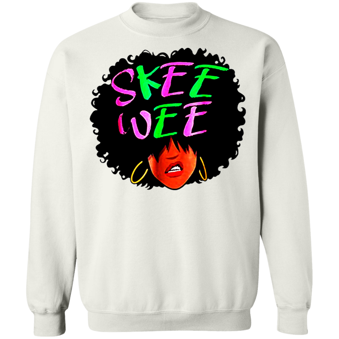 Skee Wee 1908 Alpha Kappa Sorority Melanin Sweatshirt Women Black Sweater Gift Idea