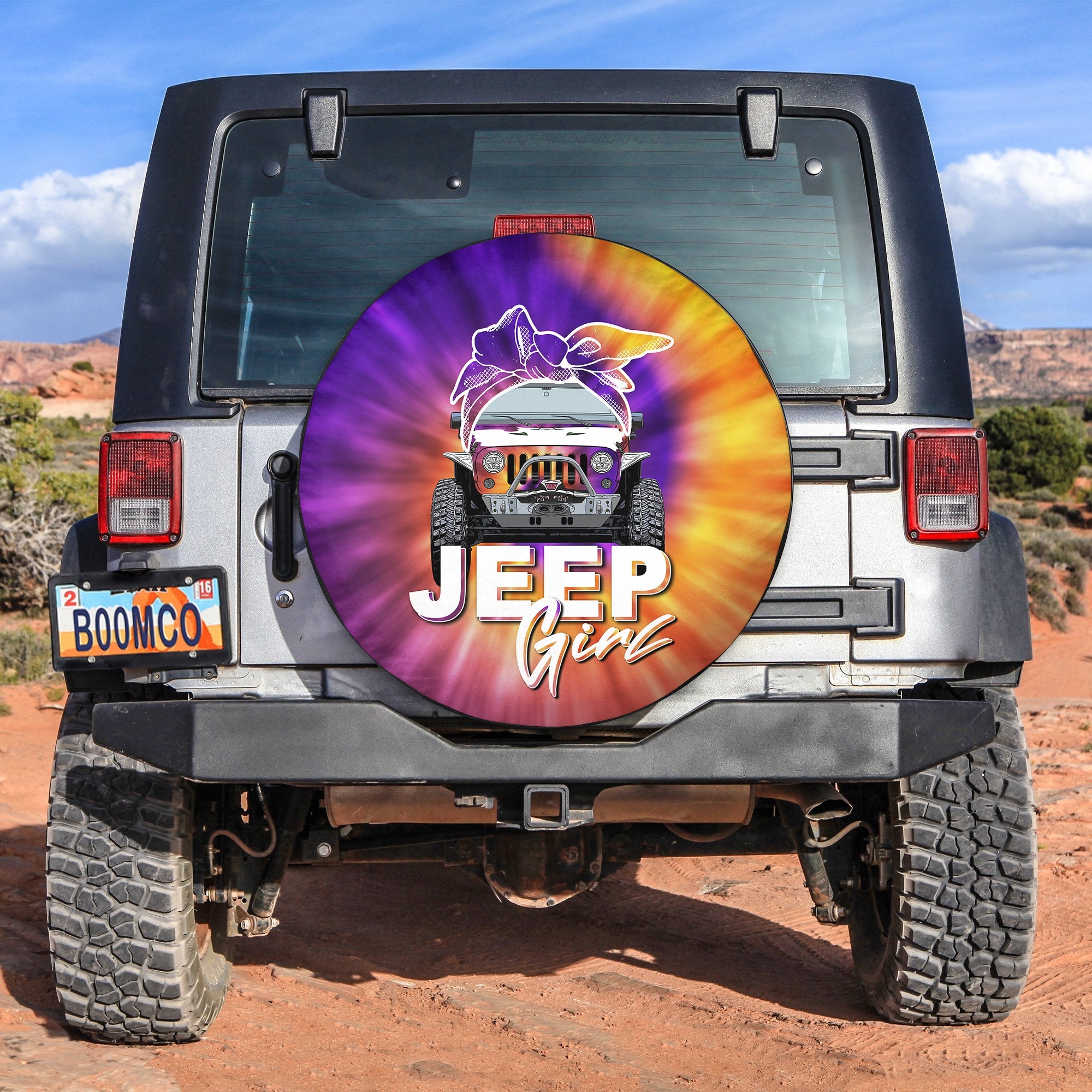 Jeep Girl Spare Tire Cover Colorful Style No.9 Lt6