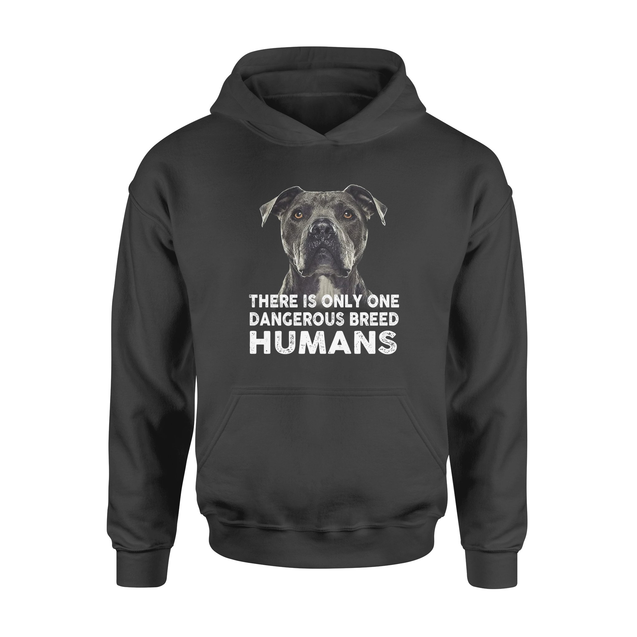 Pitbull There Is Only One Dangerous Breed Humans – Standard Hoodie