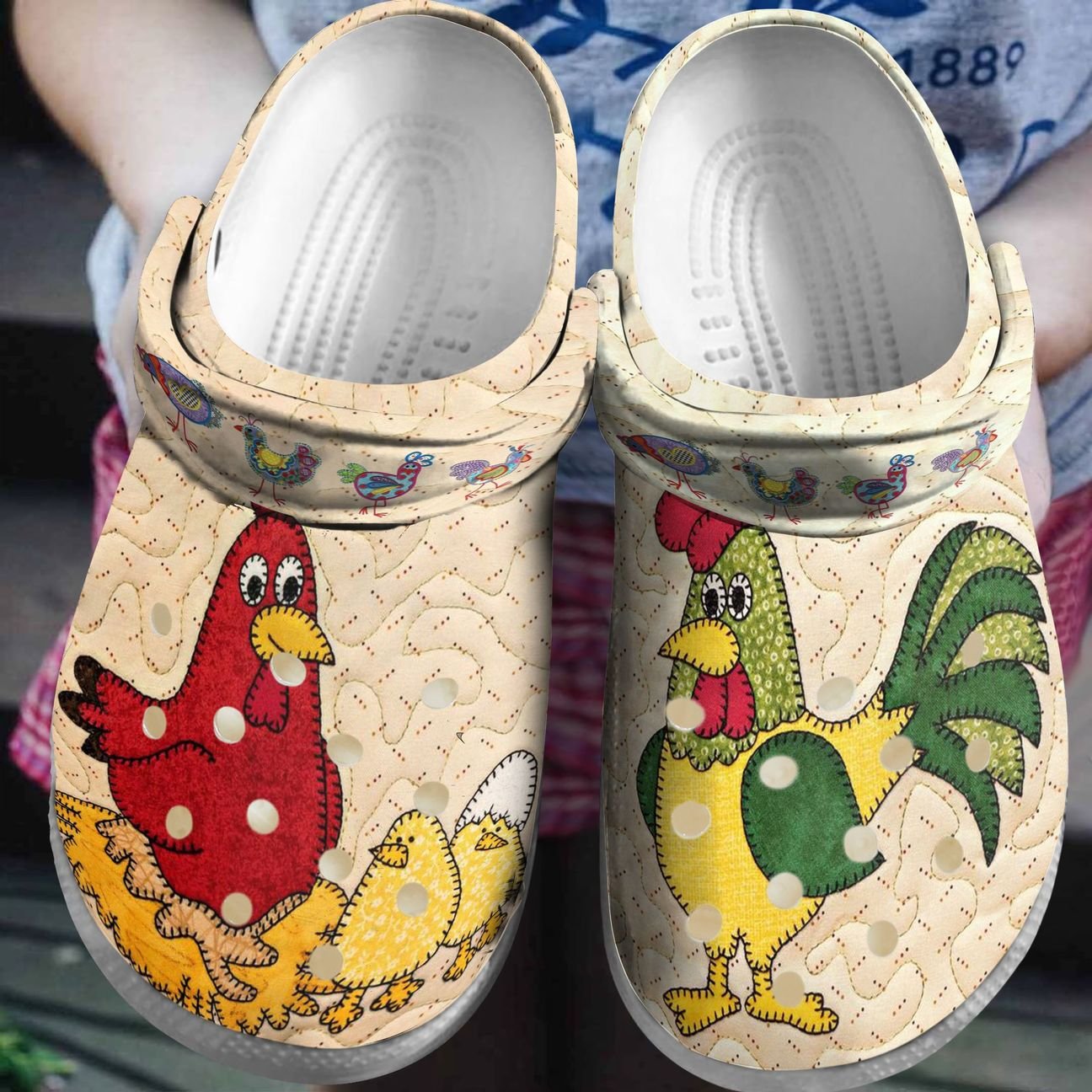 Chicken Personalized Clog, Custom Name, Text, Color, Number Fashion Style For Women, Men, Kid, Print 3D The Family Of Chicken