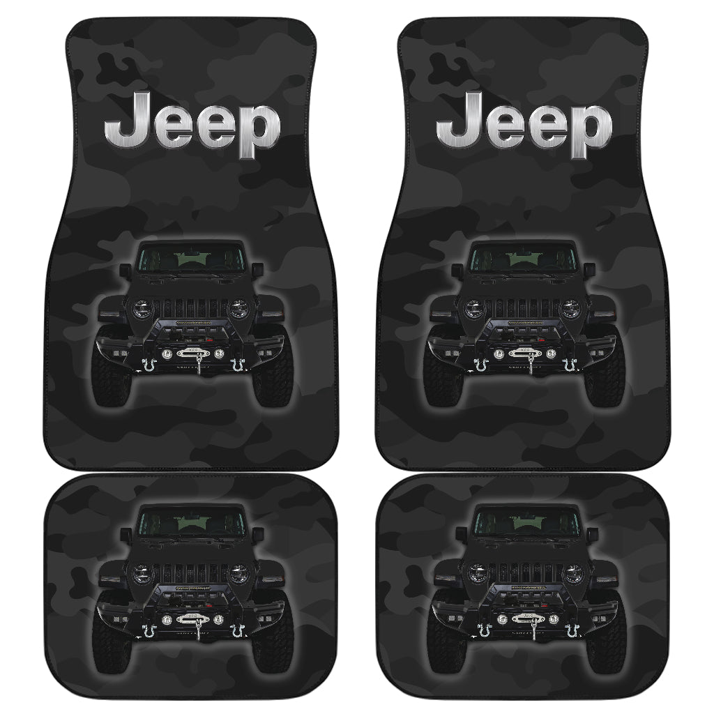 Black Jeep Camouflage Car Floor Mats Car Accessories