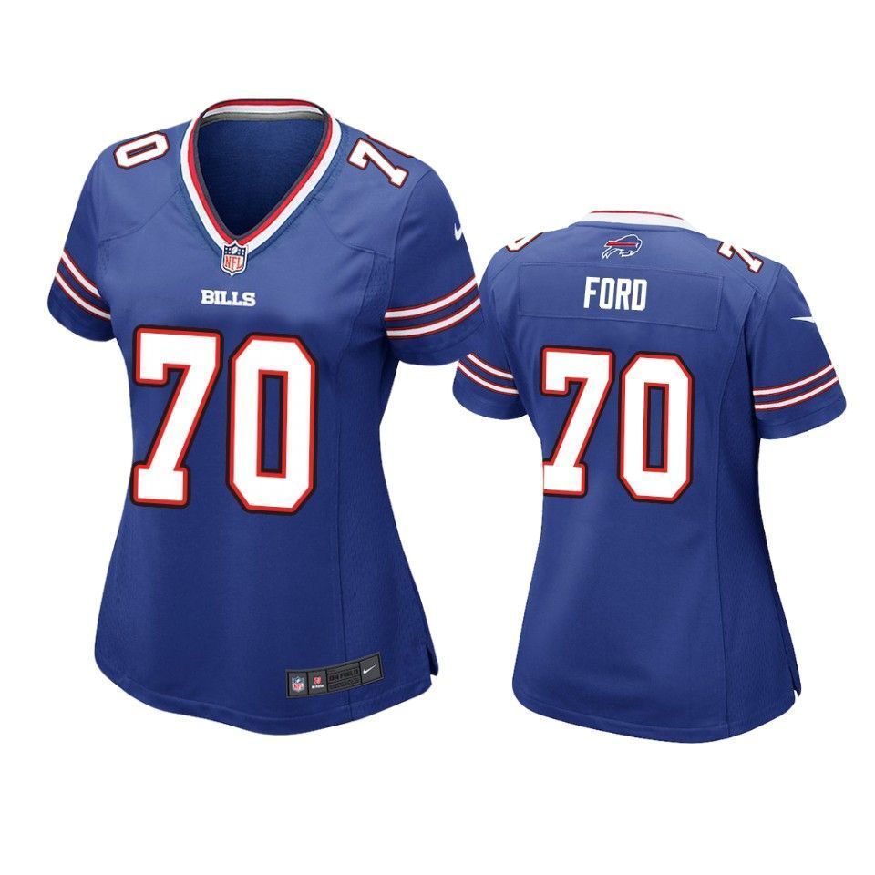 Buffalo Bills Cody Ford 2019 NFL Draft Royal Game Womens Jersey