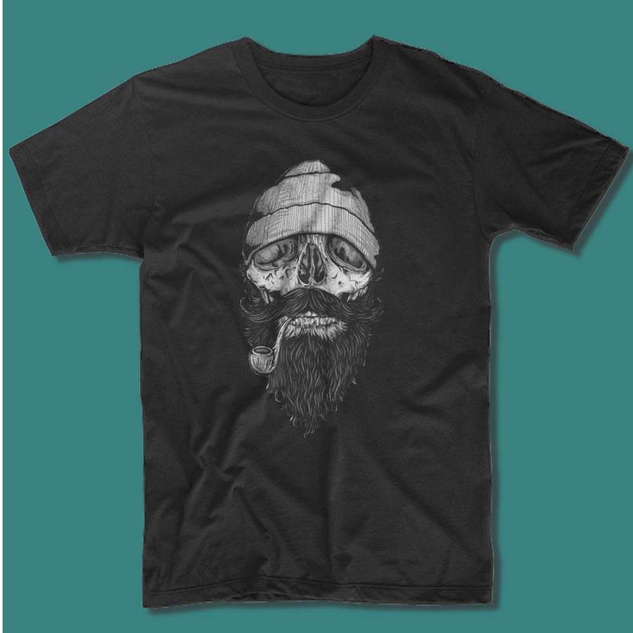 Beard Rare Cool Retro Bearded Skull Sailor Vintage Baseball Men’S T Shirt