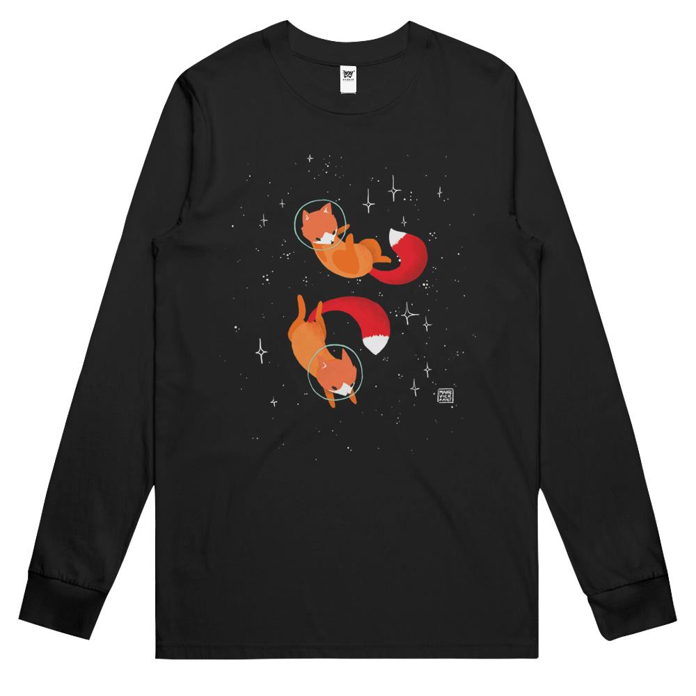 Space Foxes Long Sleeve T Shirts