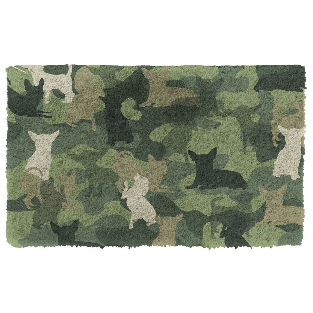 Gearhumans  Gearhuman 3D Chihuahua Camo Doormat