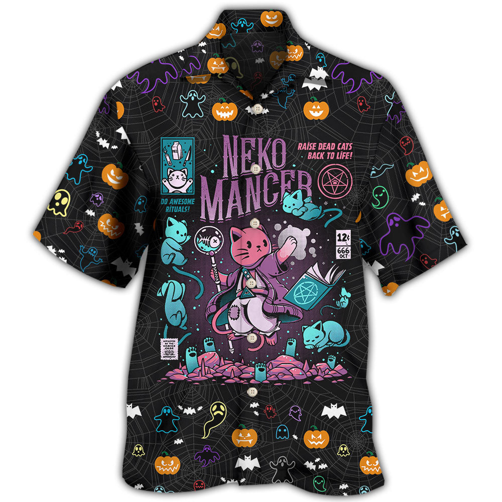 Halloween Cat Neko Mancer Hawaii Shirt Ha62054