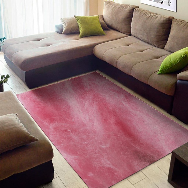 Pink Cotton Candy Print Area Rug