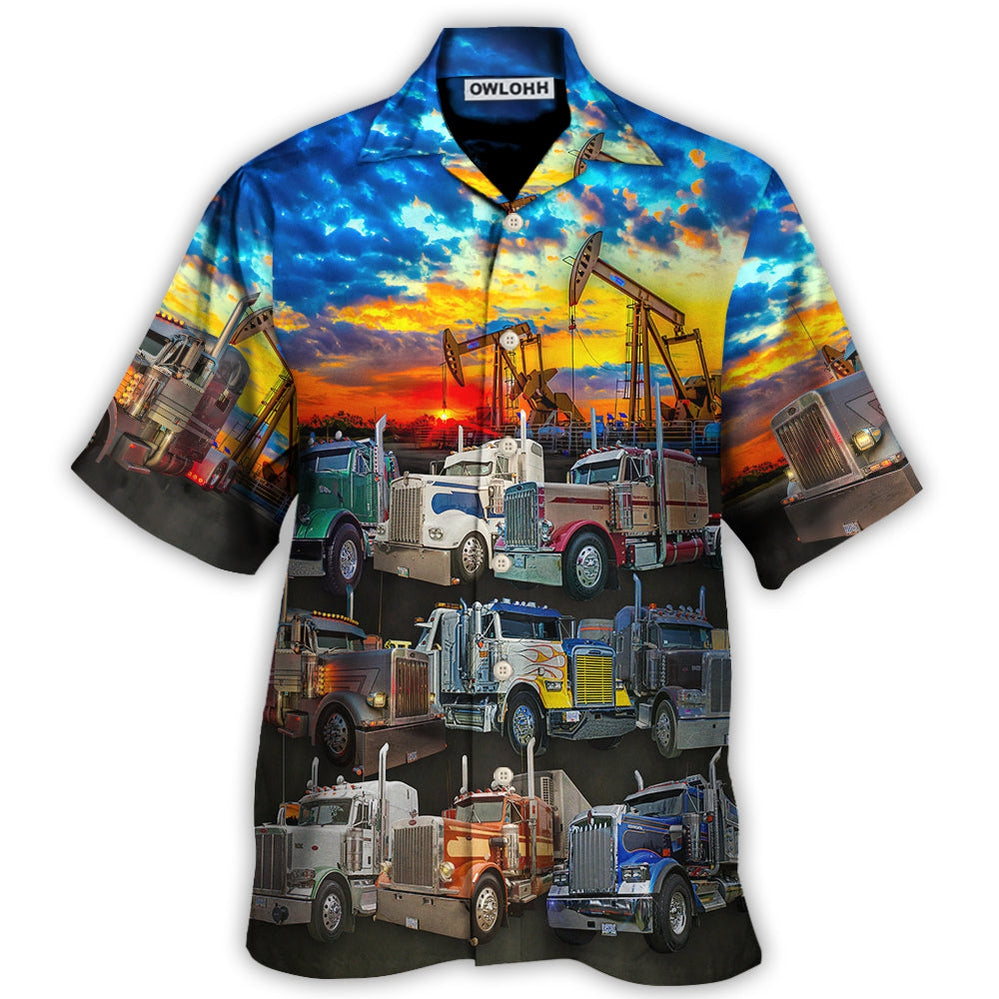 Truck Monster Classic Beautiful Sunset – Hawaiian Shirt  – Owl Ohh