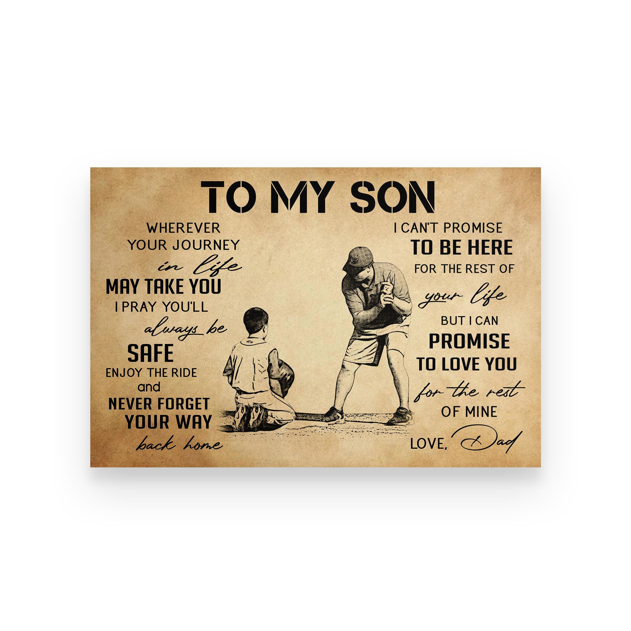 basketball poster dad to son never forget your way  back home vs2