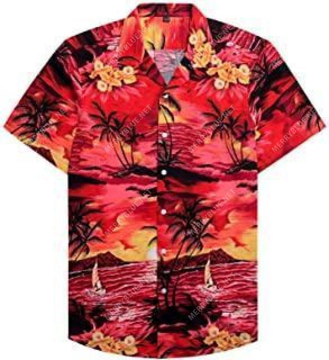 Get Now Regular Fit Short Sleeve Casual Hawaii Shirt For Men Ha15881