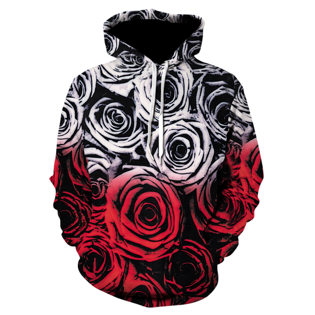 2021 high quality 3D Beautiful roses printing fashion hoodie men/women pink flower petal funny hoodies hot selling sweatshirts alx