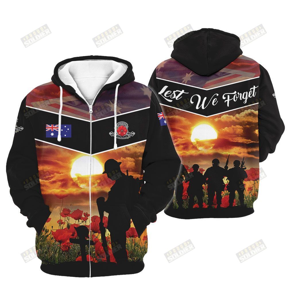 3D Apparel “Australia Veterans – Lest We Forget” X13