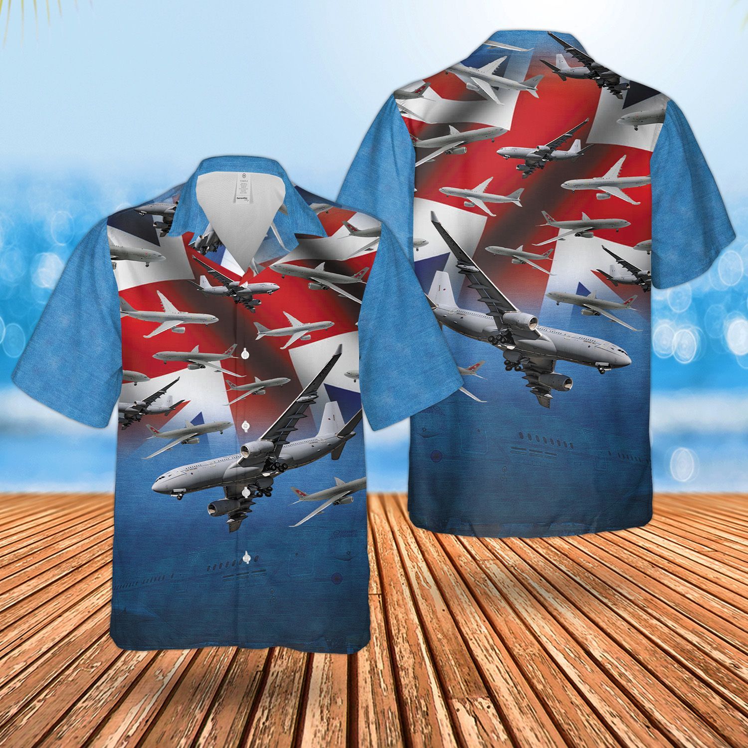 Raf Airbus Voyager Blue Unique Design Unisex Hawaii Shirt For Men And Women Ha91919