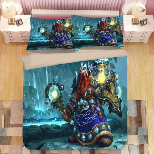 World Of Warcraft Wow 3 Duvet Cover Pillowcase Home Decor 3D Bedding Set