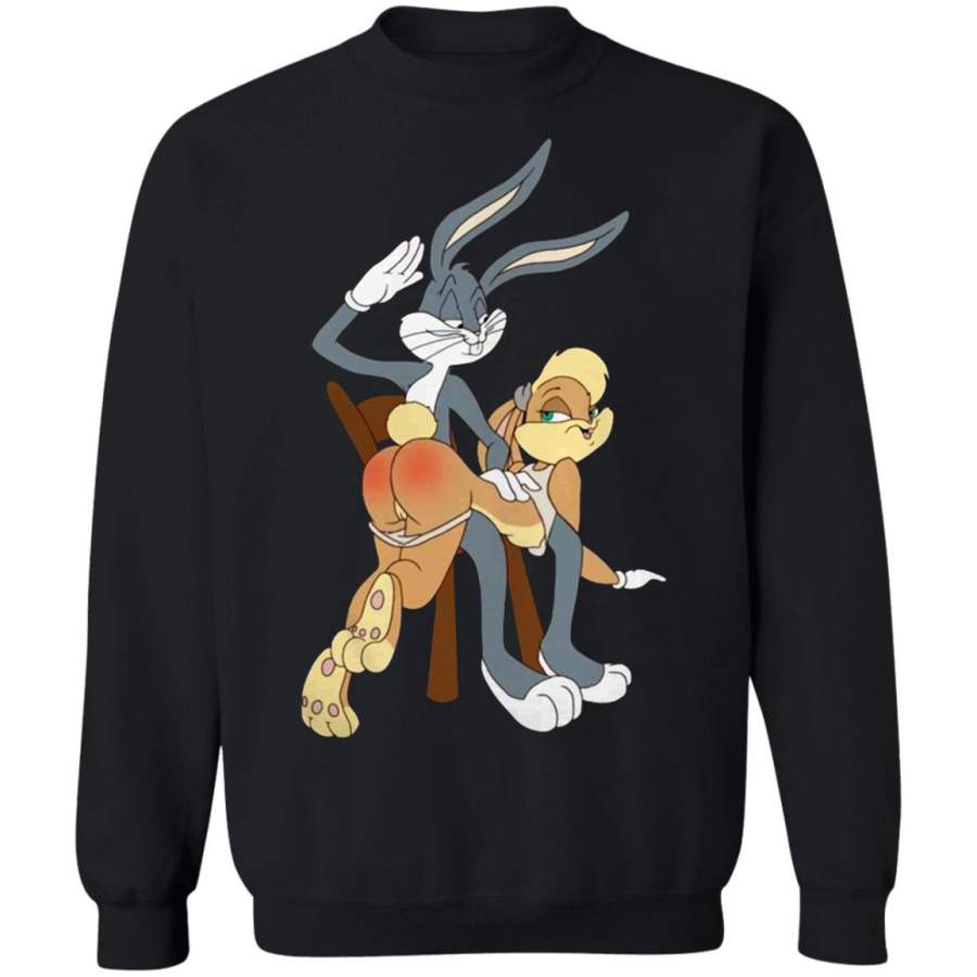 Bugs Bunny and Lola G180 Gildan Crewneck Pullover Sweatshirt 8 oz.