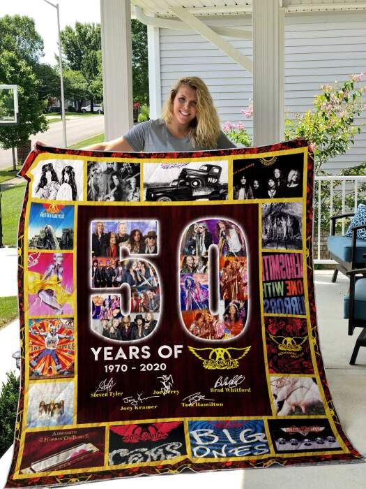 Years Of Aerosmith 3D Quilt Blanket, Fleece Blanket