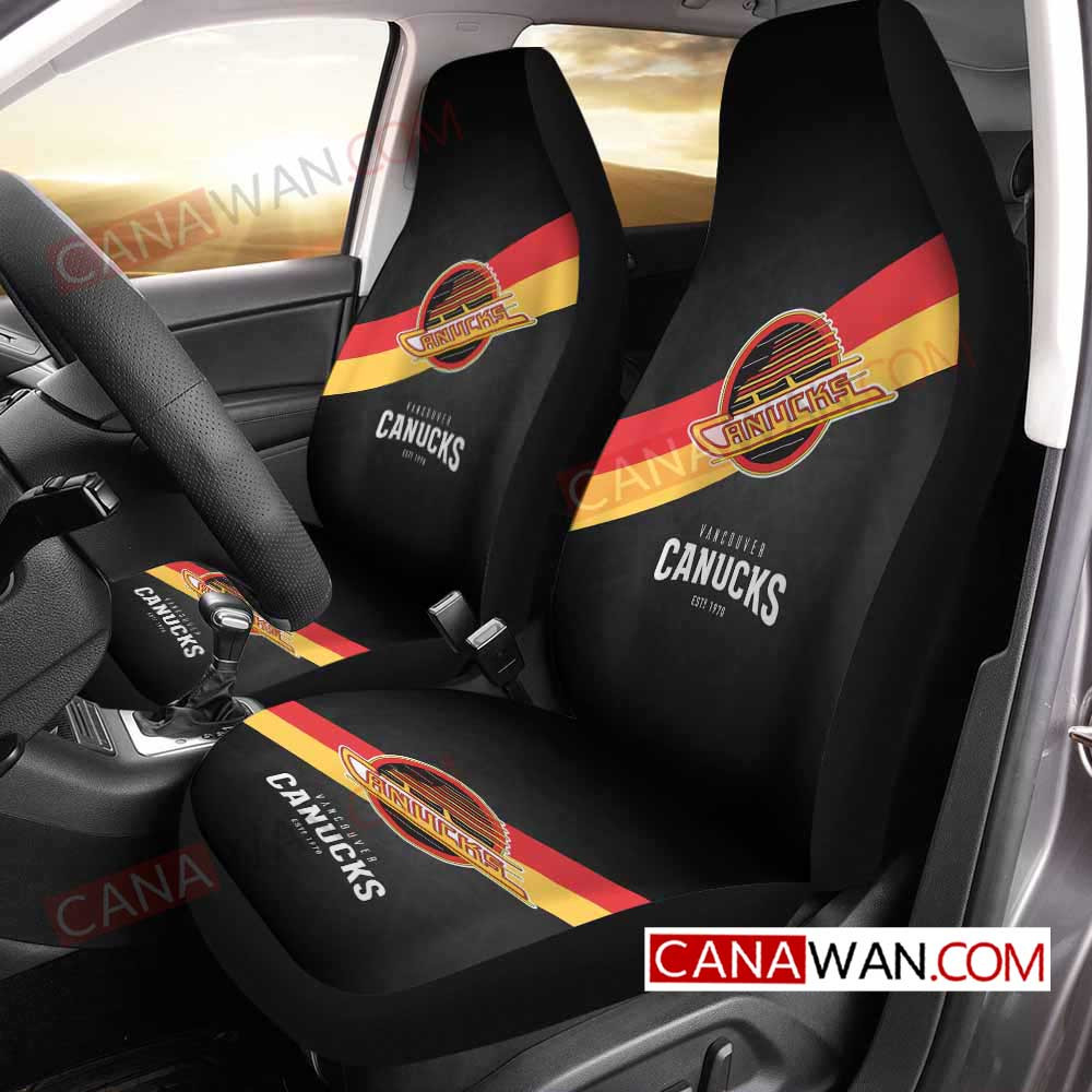 Vancouver Canucks Logo Art Style33 3D Customized Personalized Car Seat Cover