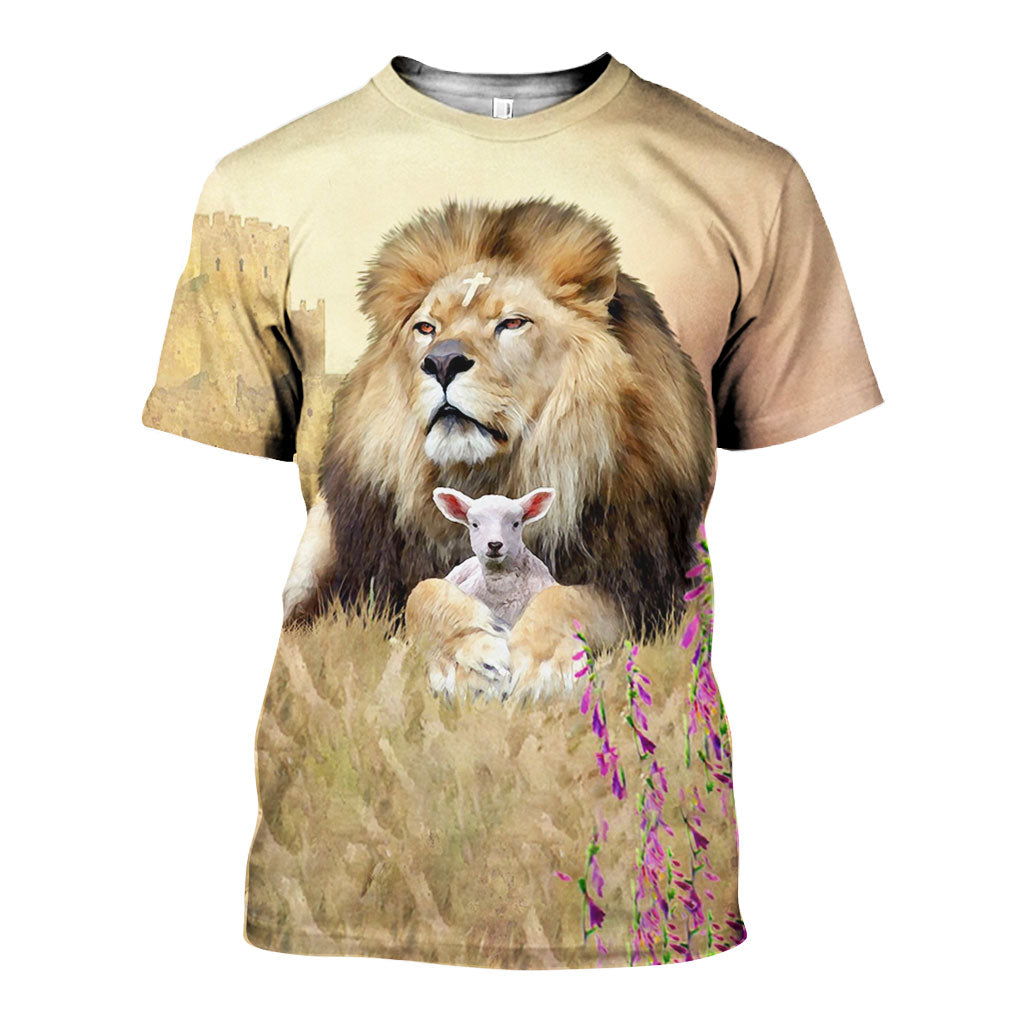 3D All Over Printed Lion of Judah Shirts And Shorts DT191102