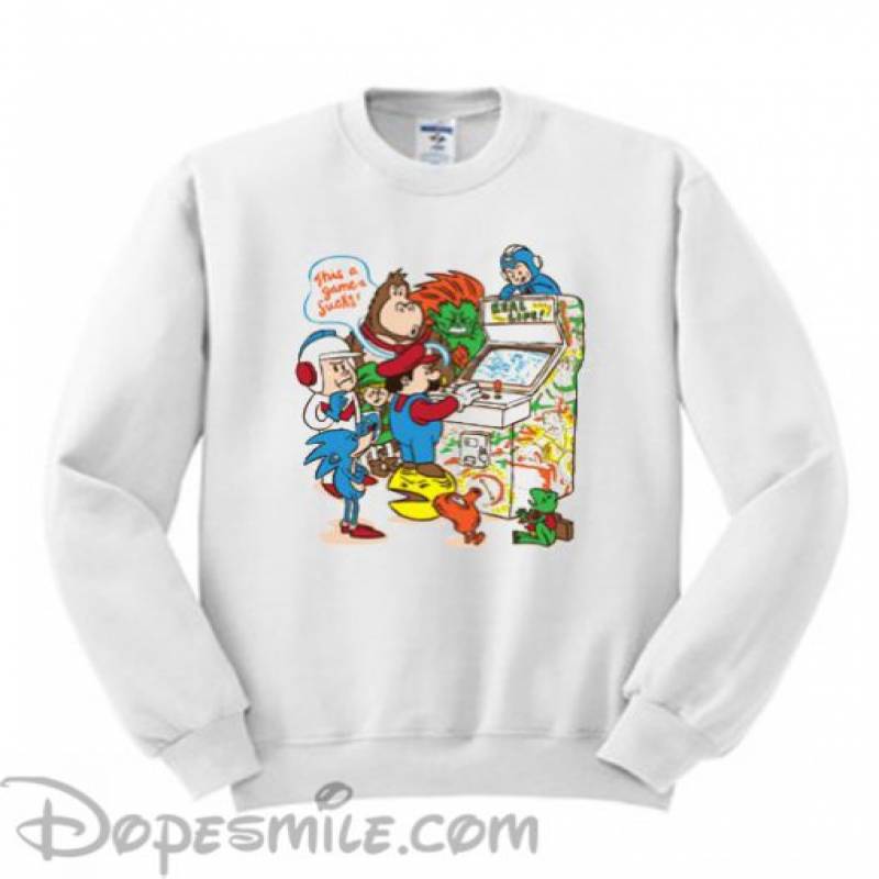 This Game Sucks Mario Bross Sweatshirt