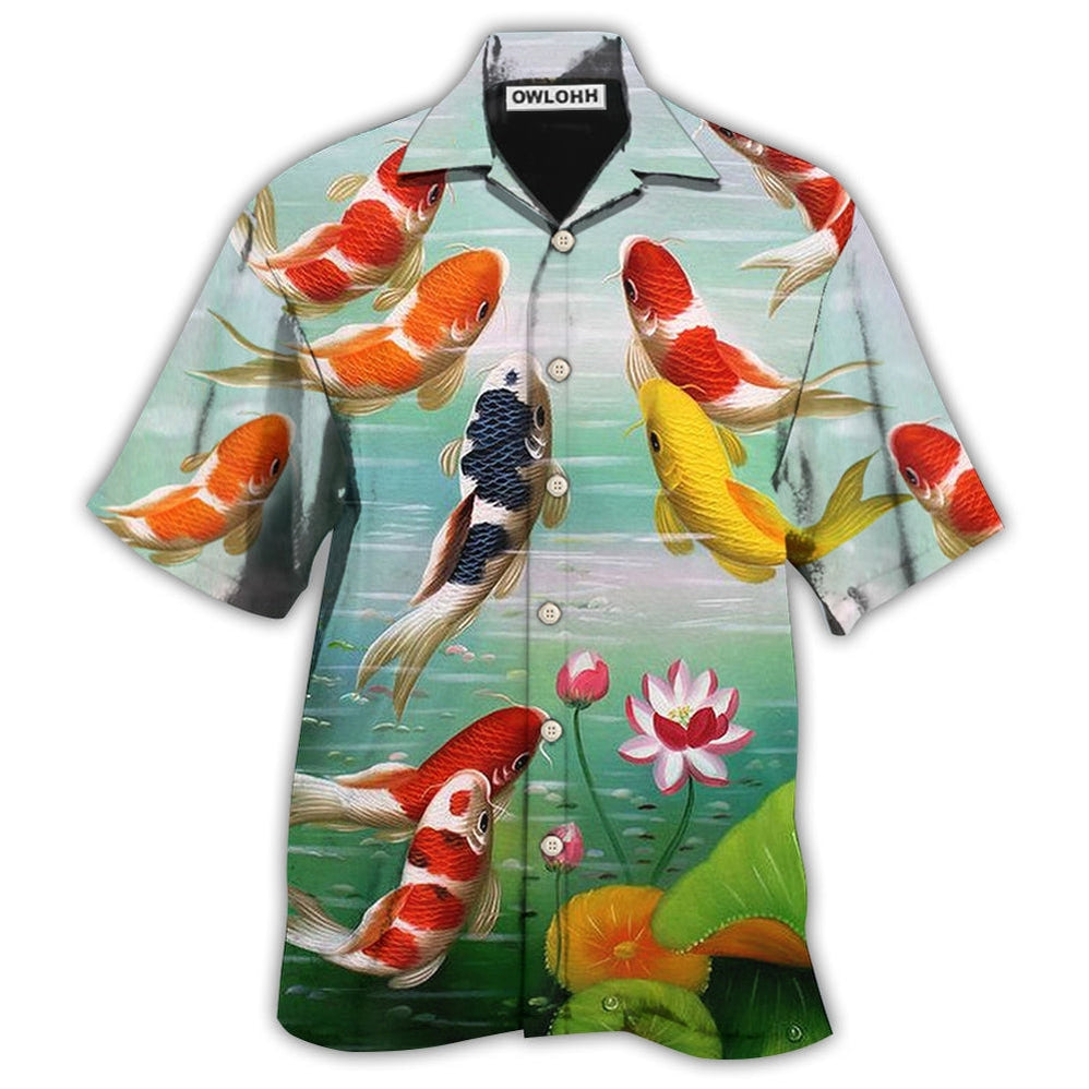 Fish Koi Beautiful Style Hawaii Shirt Ha9795