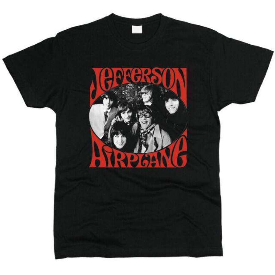 Jefferson Airplane Black Men T-shirt - TEENIDI Store