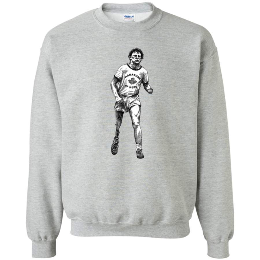 AGR Terry Fox 1980 Crewneck Pullover Sweatshirt