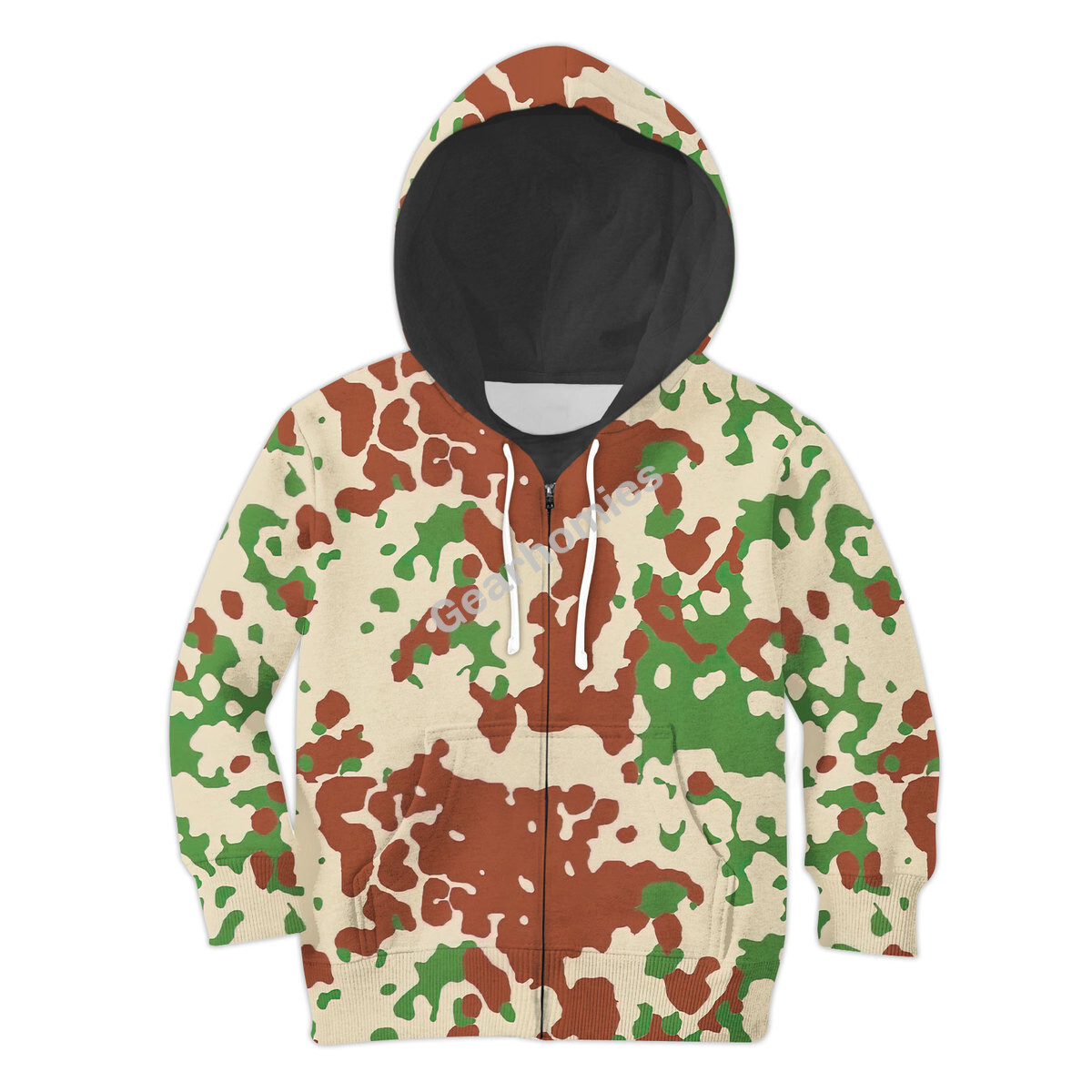 French Experiment Flecktarn Kid Zip Hoodie