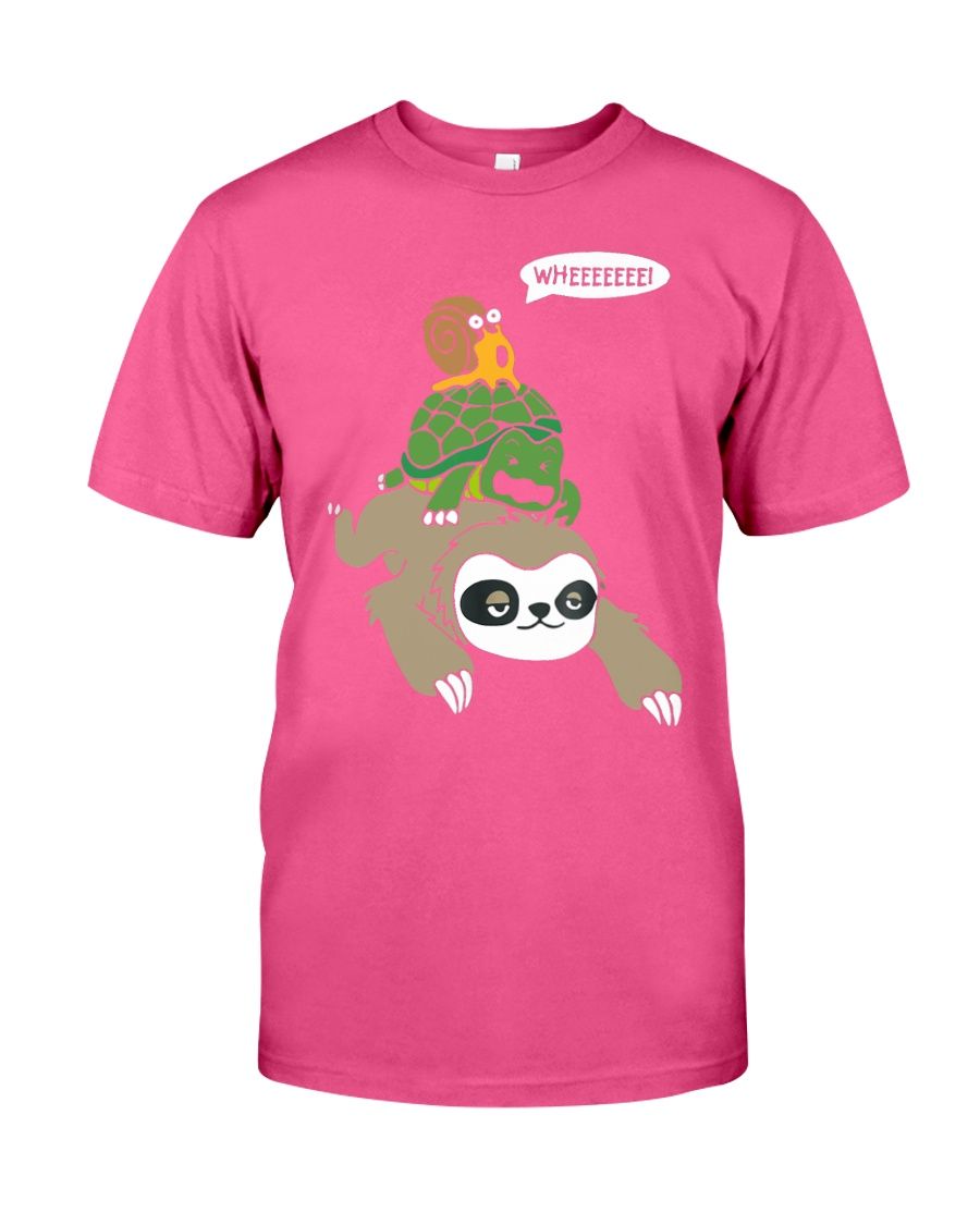 Sloth Turtle Snail Funny Cute Animal YQ1404627CL T-Shirt