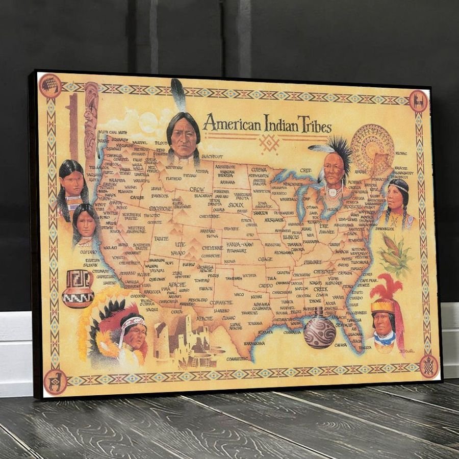 Native American 3D Printed Horizontal Poster – Ryanperrymedia Store