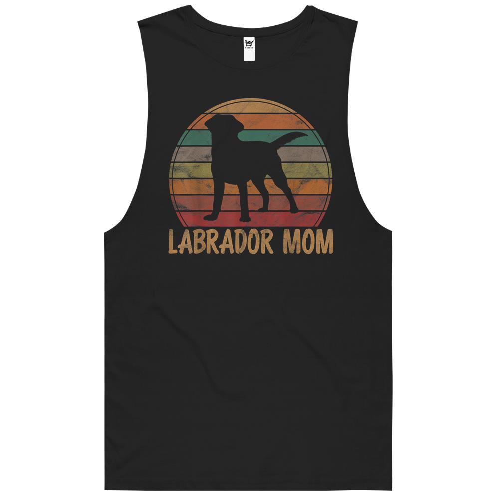 Retro Labrador Mom Dog Mother Pet Golden Black Lab Mama T-Shirt Tank Top