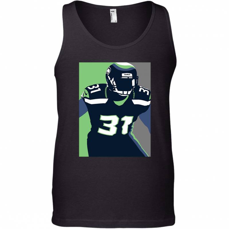 Seattle Seahawks Kam Chancellor Portrait Sports Tank Top T-Shirt