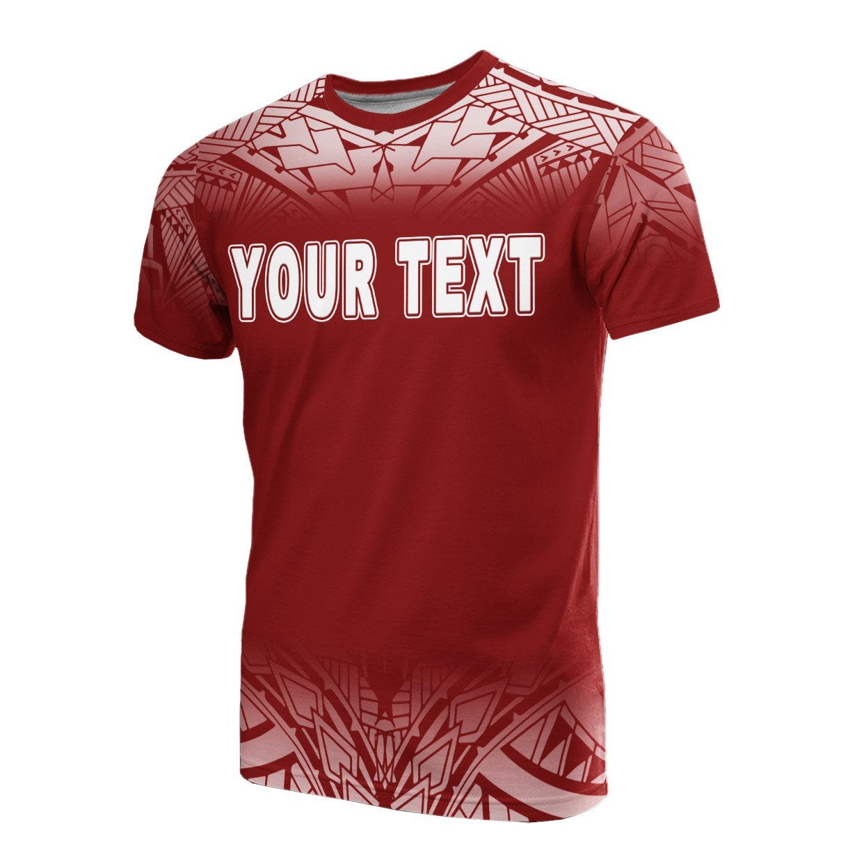 Cook Islands Custom Personalized T-Shirt – Fog Red – BN09