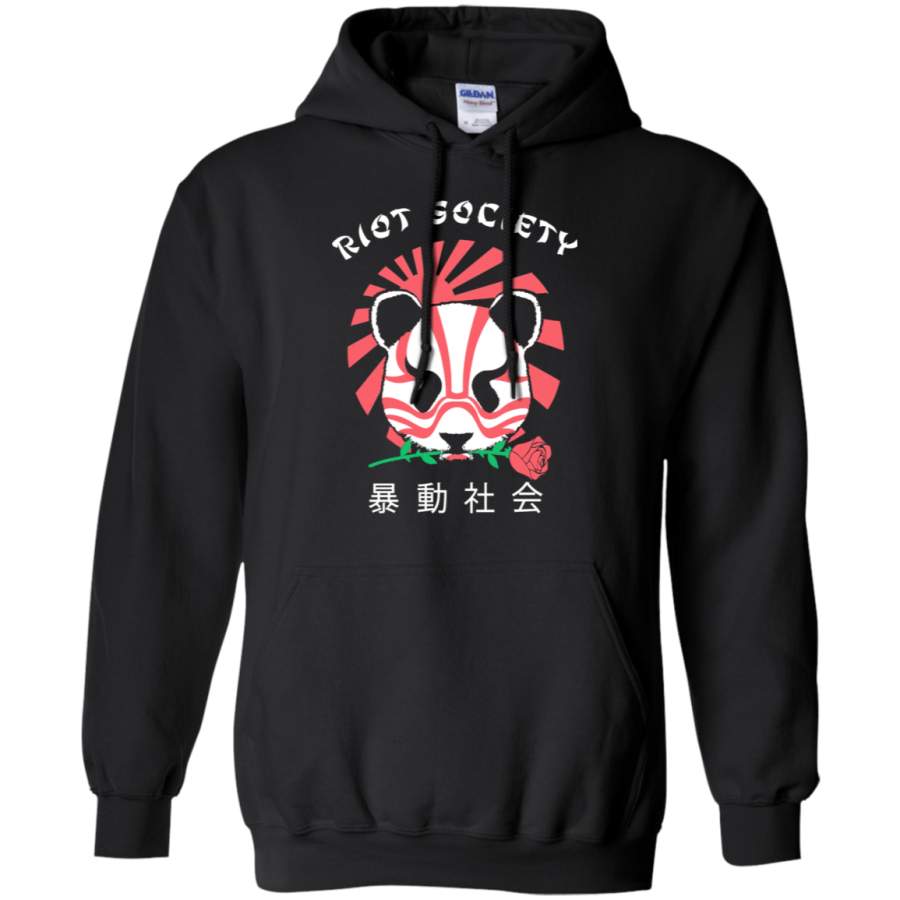 Riot Society Kabuki Panda 1 Pullover Hoodie