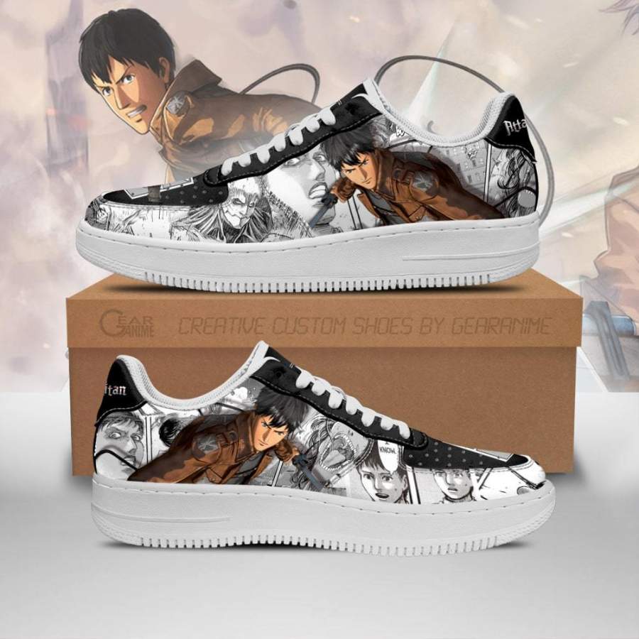 AOT Bertholdt Air Sneakers Attack On Titan Anime Shoes Mixed Manga