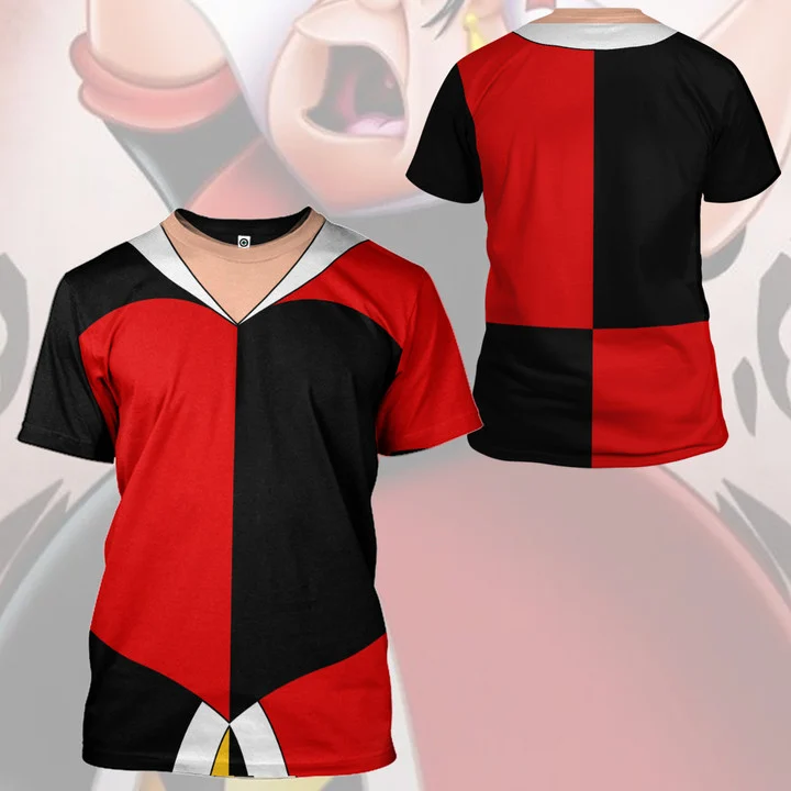 Lovelypod – 3D Queen Of Hearts Cosplay Alice In Wonderland Custom Hoodie Tshirt Apparel
