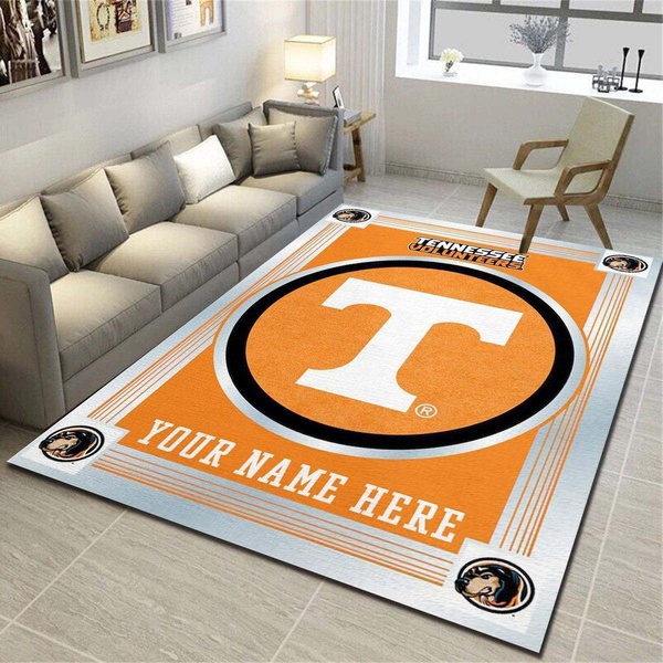 Tennessee Volunteers Personalized Rug, Living Room Carpet, Customized Floor Mat Home Decor