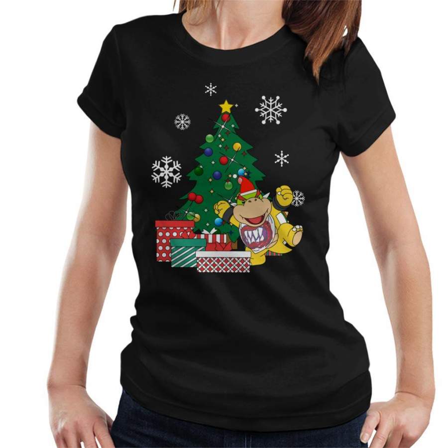 Bowser Jr Around The Christmas Tree Mario Women’s T-Shirt