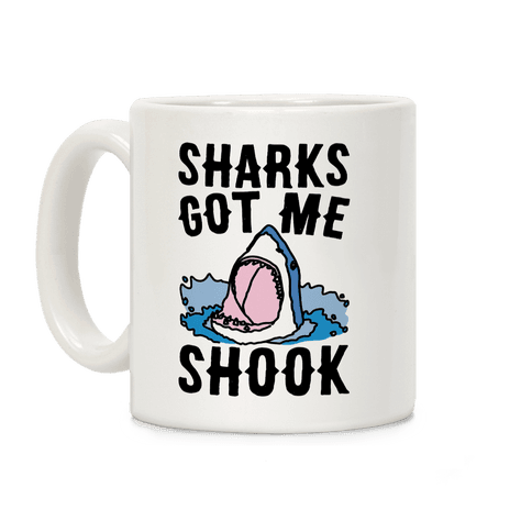 Sharks Got Me Shook Coffee Mug