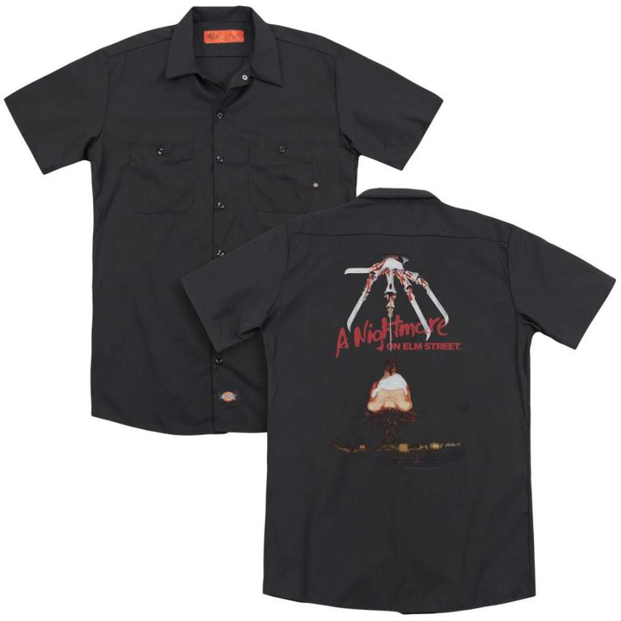 A Nightmare on Elm Street Alternate Poster Men’s Work Shirt