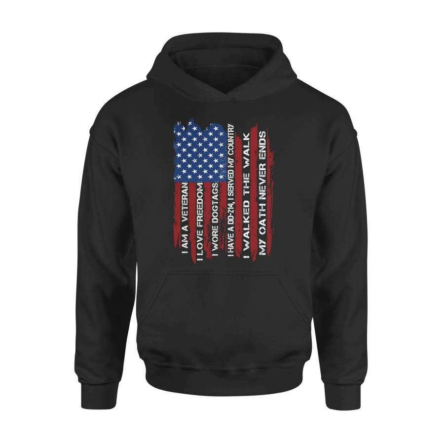 Veteran – My oath never ends – Standard Hoodie